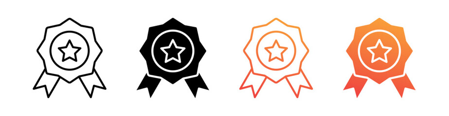 Quality Multiple Style Icon Set Vector 