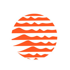 round abstract colored hand scribbled shapes