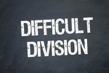Fototapeta premium difficult division 