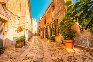Church of San Giuliano in Erice, province of Trapani. Sicily, Italy