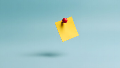 Minimalist yellow paper mockup on gray background — perfect for branding, flyer templates, poster design, or modern stationery presentations in marketing, editorial, and print mockup projects