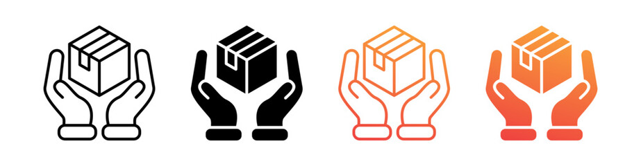 Product Management Multiple Style Icon Set Vector 