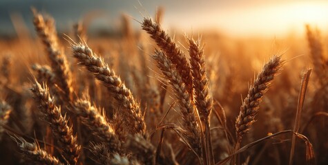Fototapeta premium Golden wheat ears