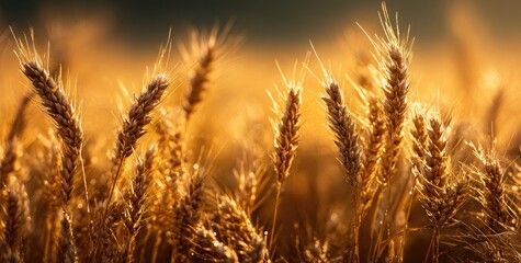 Golden wheat ears