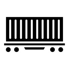 Freight Train  Icon Element For Design