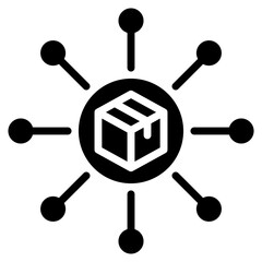 Logistics Network  Icon Element For Design