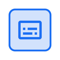 Fototapeta premium Subtitles Icon Outlined