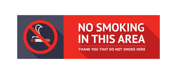No smoking sticker, trendy labels no smoking
