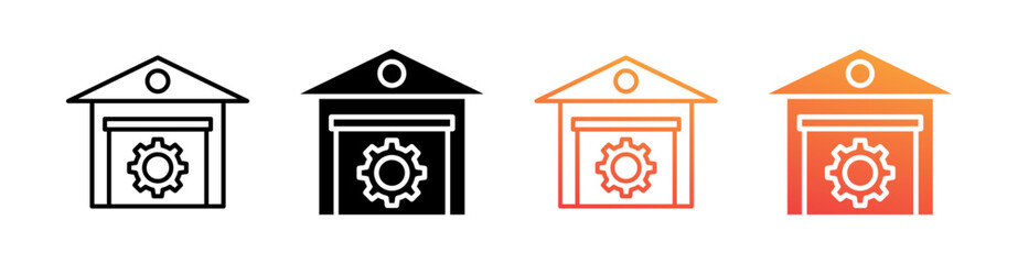 Company Management Multiple Style Icon Set Vector 