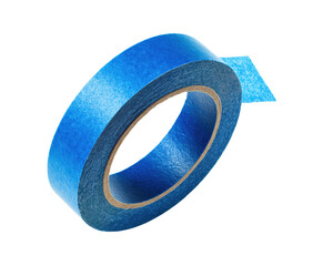 Blue painter's tape roll for creative projects and home improvement