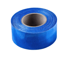 Bright blue adhesive tape for home and office use