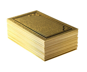 Elegant gold business cards for professional networking or branding
