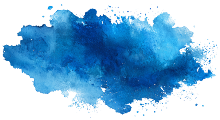Blue cloud watercolor abstract looks dreamy