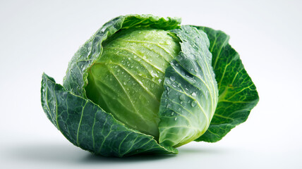Obraz premium 真上から見た新鮮なキャベツ