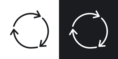 Reuse icons in flat and thin stroke style