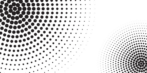 Abstract grunge halftone gradient background. Faded grit noise texture. White and black sand wallpaper modern
