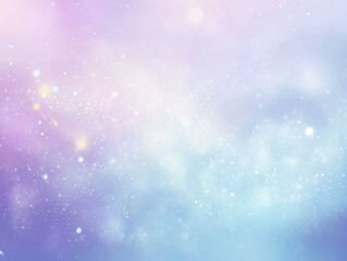 Ethereal Dreamy Sky Background with Sparkling Dust and Soft Glowing Bokeh Lights