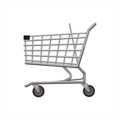 Shopping cart emoji vector 10 eps.