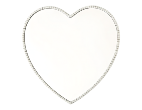 Heart-shaped transparent element for cards, invitations, and social media. - Powered by Adobe