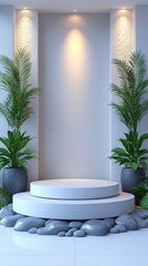 Elegant Product Display Podium for Showcasing Items with Indoor