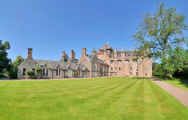 Thirlestane Castle medieval  residence of Earls of Lauderdale in Scotland