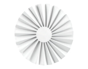 3D Render of a White Turbine