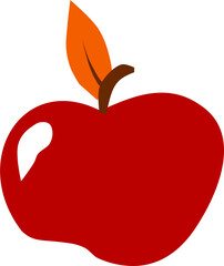  Jabłko jesienne – ilustracja wektorowa