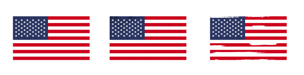 USA flag. American flag vector illustration