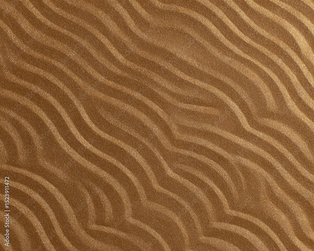 Poster golden sand texture shimmering abstract background with wavy patterns