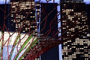 Exterior of Marina Bay Sands, Singapore at Night | May 9, 2025