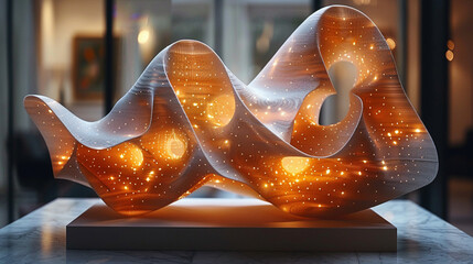 Luminous Symphony: Illuminating 3D Printed Sculpture