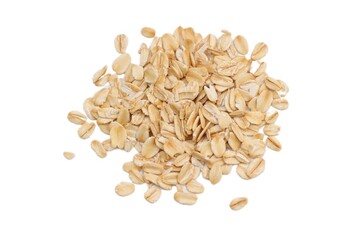 Rice seeds isolated on white background
