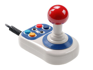 Classic arcade controller for retro gaming enthusiasts, cut out transparent