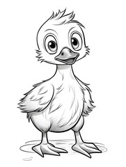 Fototapeta premium A cute baby duckling.