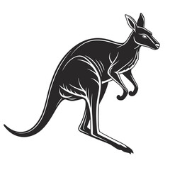 Kangaroo Silhouette Vector