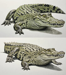Realistic Crocodile Illustration