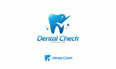 Dental Check logo designs concept, Health Dental logo designs vector
