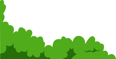 Green Bush Foliage Corner