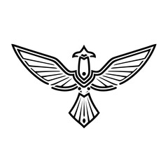 A linear esoteric Boho modern print featuring a golden mystic elegant symbol is paired with a fantasy golden esoteric bird feather that can be used as a symbol or tattoo, and also as a fantasy Y2K