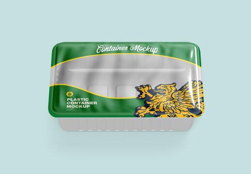 Plastic Food Tray Mockup