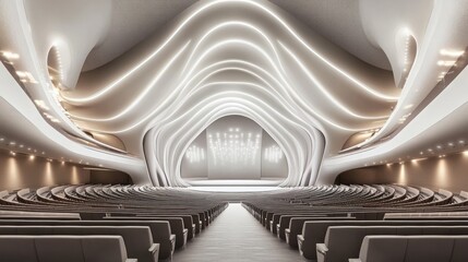 Interior of a modern concert hall