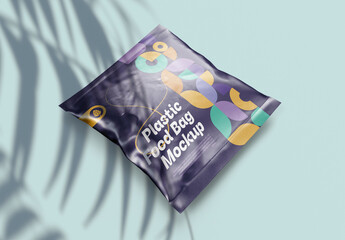 Plastic Food Bag Mockup