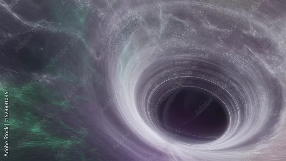 Poster abstract energy portal. dark space and tunnel as gateway for travel. science fiction and digital net