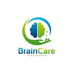Brain Care logo template, Care logo designs, Brain symbol vector