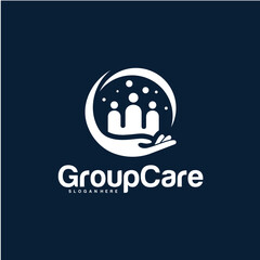People Care logo designs concept, Group Care logo symbol vector