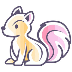 skunk, animal, vector, transparent background, creature, mephitis mephitis, cute, mammal, nature, polecat, rodent, wildlife, isolated