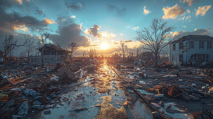 Rebirth after Chaos: Hurricane's Departure Reveals Hope