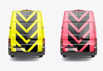 Comercial Panel Van Mockup