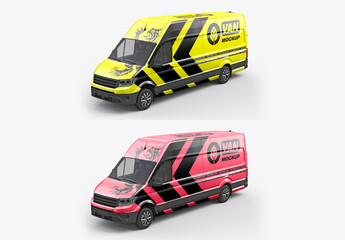 Comercial Panel Van Mockup