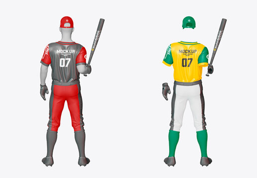 Baseball Kit Pose Mockup